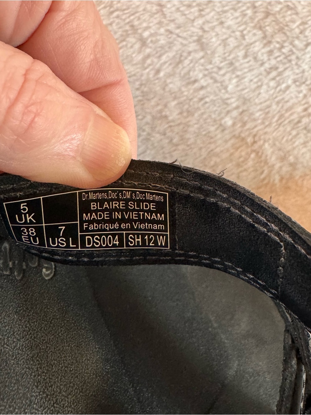 Dr. Martens Black Blaire Slide - Picture 8 of 8